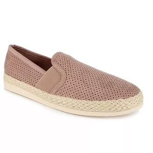 ESPRIT Elene Slip-On Espadrille Flats – Dusty Pink, Size 6, Spring/Summer Shoes